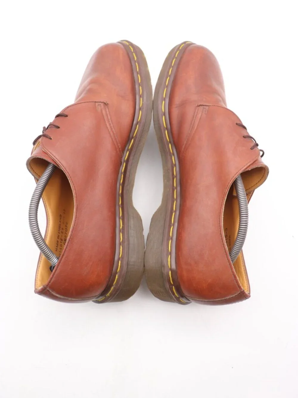 Doc Dr. Martens 1461 Men's UK 12 US 13 Made England Brown Leather Gibson Oxford
